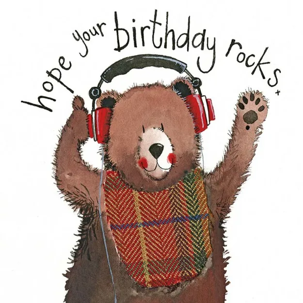 Bild von HEADPHONES BIRTHDAY CARD