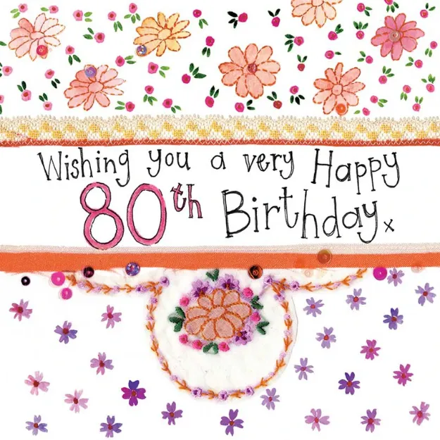 Bild von 80 YEAR OLD BIRTHDAY CARD