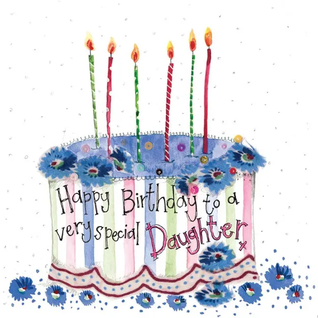Bild von DAUGHTER CAKE BIRTHDAY CARD