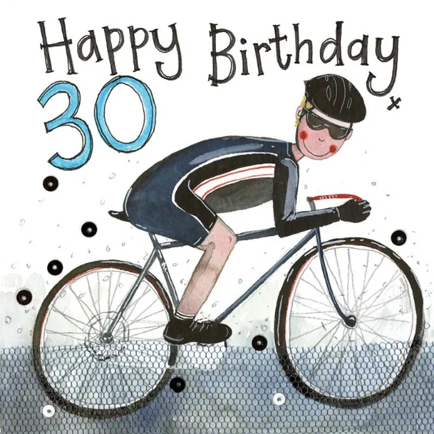 Bild von 30 YEAR OLD CYCLIST BIRTHDAY CARD