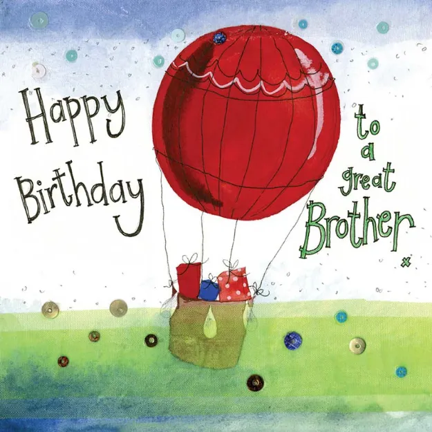 Bild von BROTHER BALLOON BIRTHDAY CARD