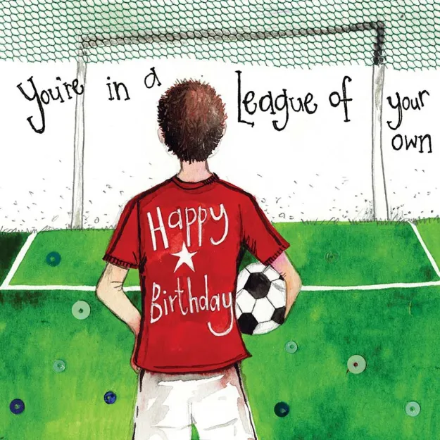 Bild von FOOTBALLER BIRTHDAY CARD