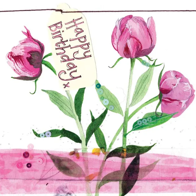 Bild von PEONIES BIRTHDAY CARD