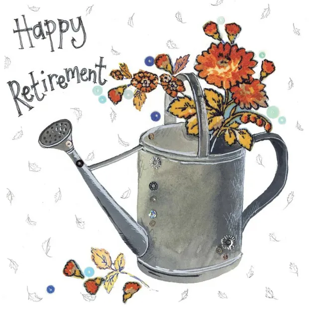 Bild von WATERING CAN RETIRMENT CARD