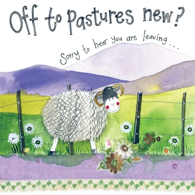 Bild von PASTURES NEW LEAVING CARD