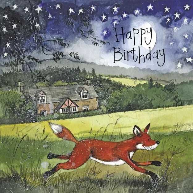 Bild von STARLIGHT FOX BIRTHDAY FOIL CARD