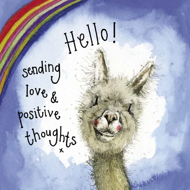 Bild von SUNSHINE ALPACA FOIL CARD