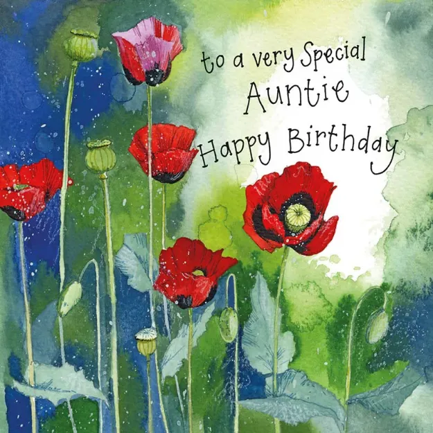 Bild von ORIENTAL POPPIES AUNTIE CARD