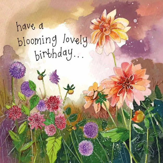 Bild von DAHLIAS BIRTHDAY CARD