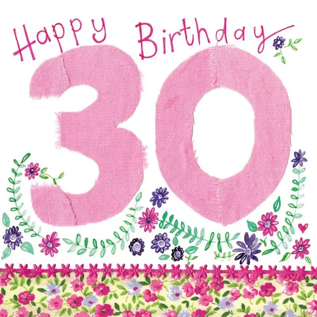 Bild von 30TH BIRTHDAY CARD