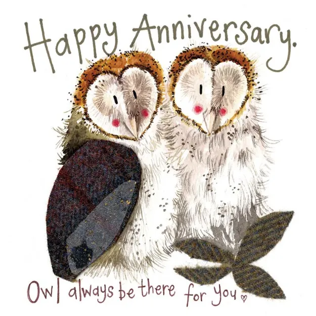 Bild von OWL ANNIVERSARY CARD