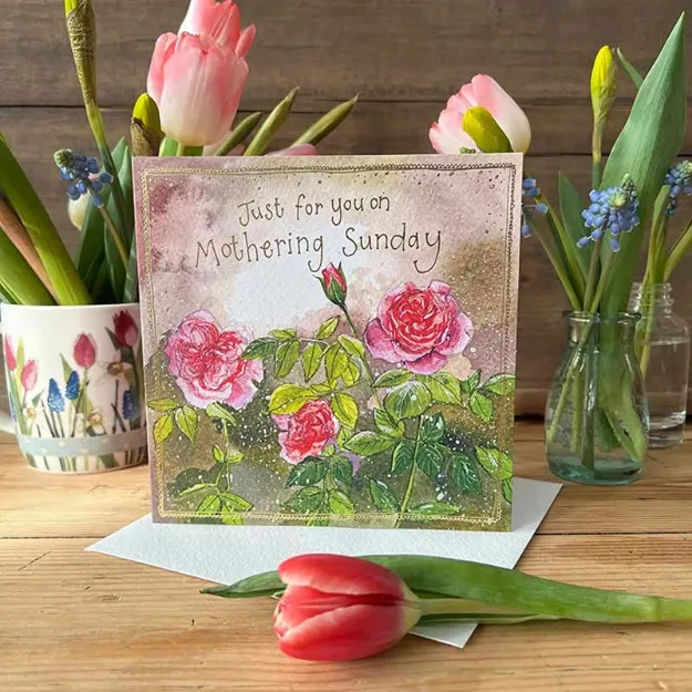 Bild von PINK ROSES MOTHERS DAY CARD