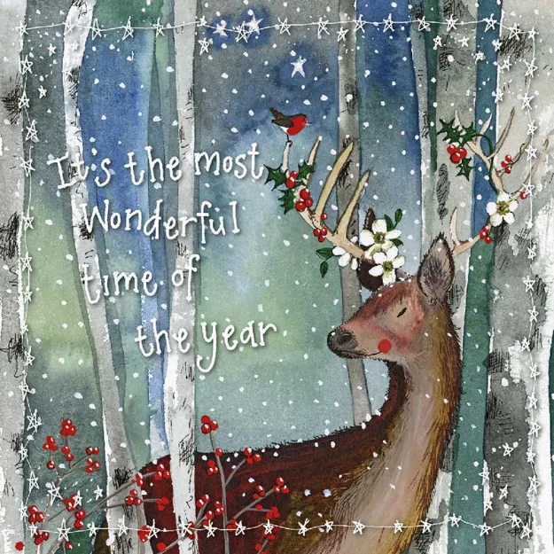 Bild von CHRISTMAS FLORAL DEER