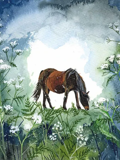 Bild von HORSE AND COW PARSLEY