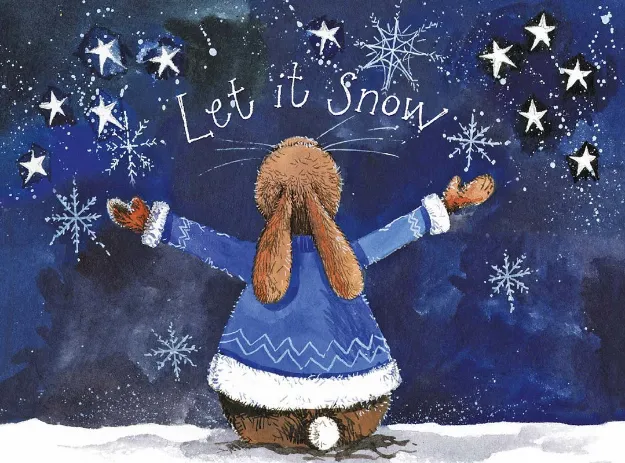 Bild von LET IT SNOW RABBIT CHRISTMAS PLACEMAT