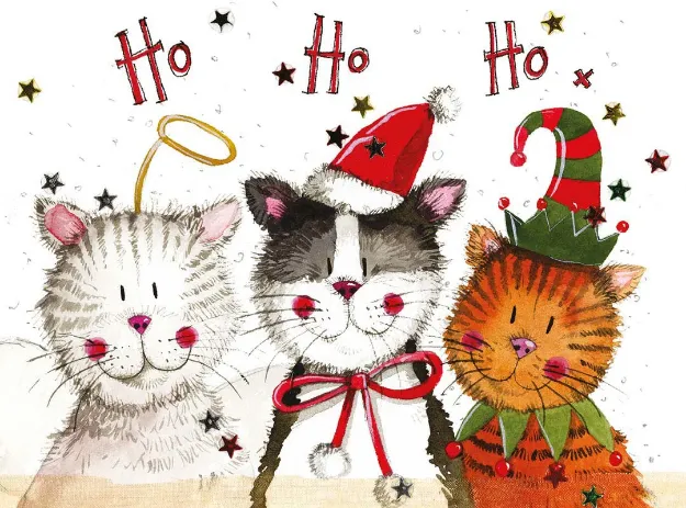Bild von CHRISTMAS CATS CHRISTMAS PLACEMAT