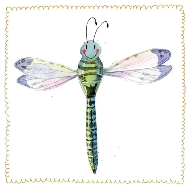 Bild von LARGE DRAGONFLY SPARKLE CARD
