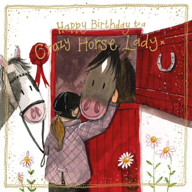 Bild von CRAZY HORSE LADY SPARKLE CARD