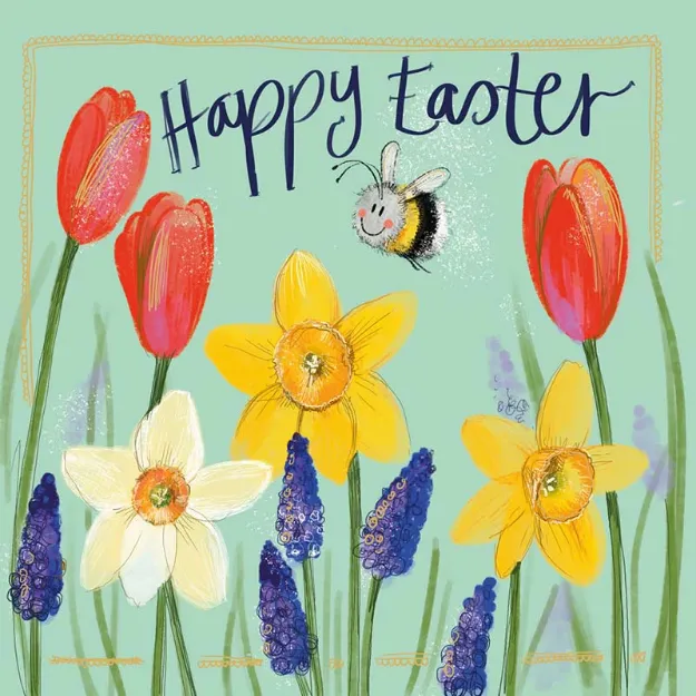 Bild von SPRS69 FLORAL EASTER CARD