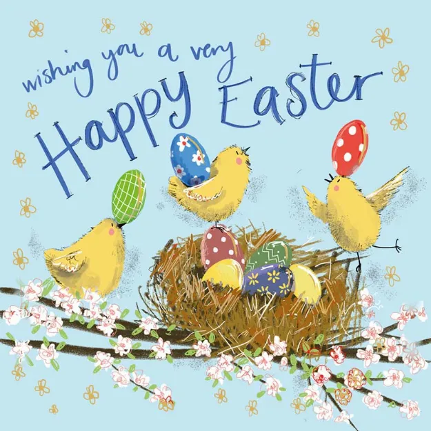 Bild von SPRS73 NEST EGG EASTER CARD