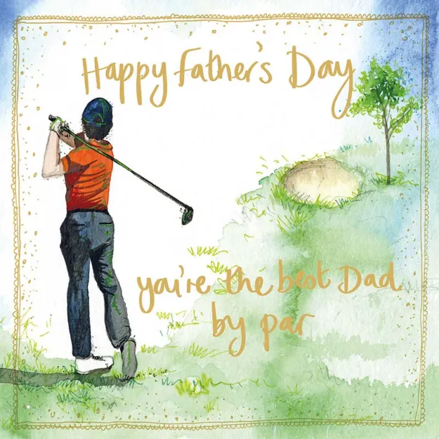 Bild von SPRS82 GOLF FATHERS DAY CARD