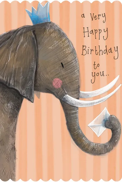 Bild von ELEPHANT BIRTHDAT CARD