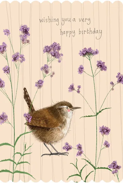Bild von WREN AND VERBENA BIRTHDAY CARD