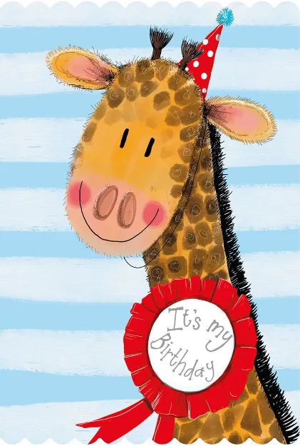 Bild von GIRAFFE BIRTHDAY CARD