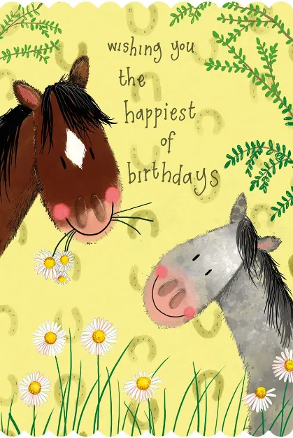 Bild von PONIES BIRTHDAY CARD
