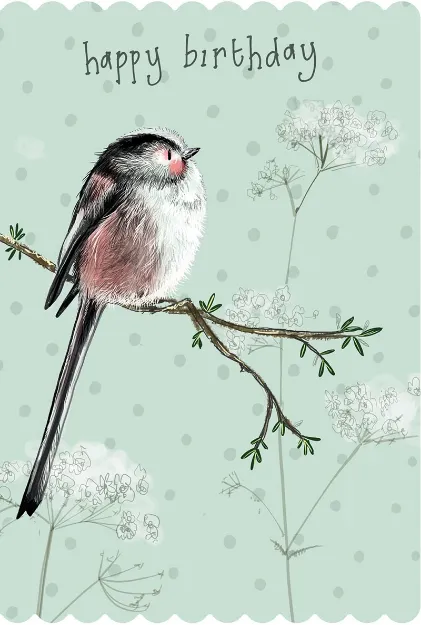 Bild von LONG TAIL TIT BIRTHDAY CARD