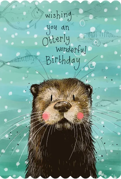 Bild von OTTER BIRTHDAY CARD