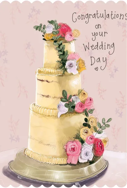 Bild von WEDDING CAKE CARD