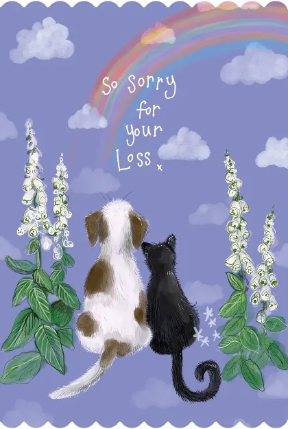 Bild von RAINBOWS PET SYMPATHY CARD