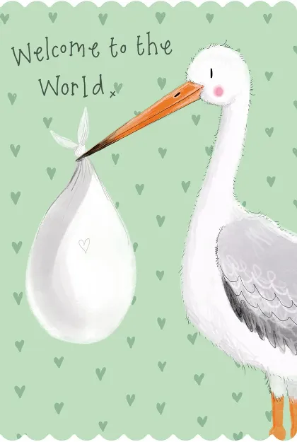 Bild von STORK NEW BABY CARD