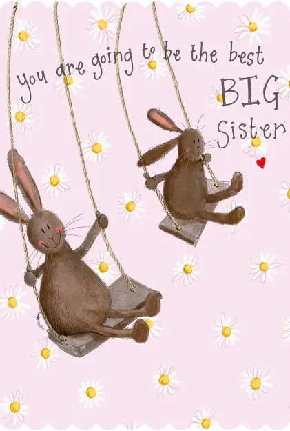 Bild von DAISY SWINGS BIG SISTER CARD