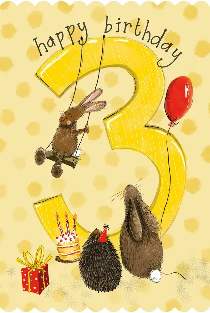 Bild von 3RD BIRTHDAY CARD