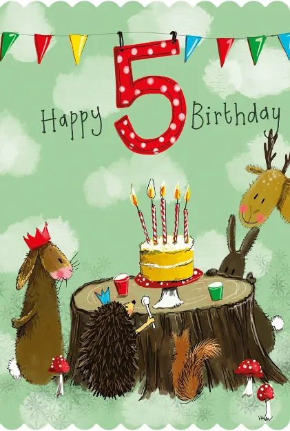 Bild von 5TH BIRTHDAY CARD