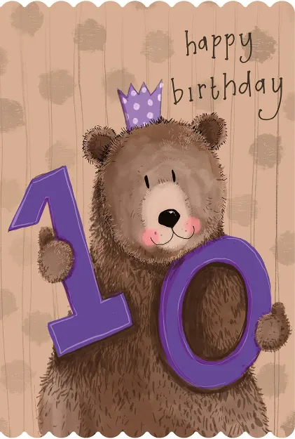 Bild von 10TH BIRTHDAY CARD