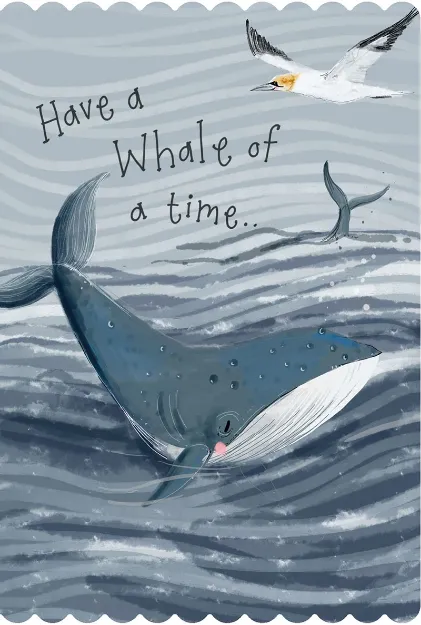 Bild von WHALE BIRTHDAY CARD
