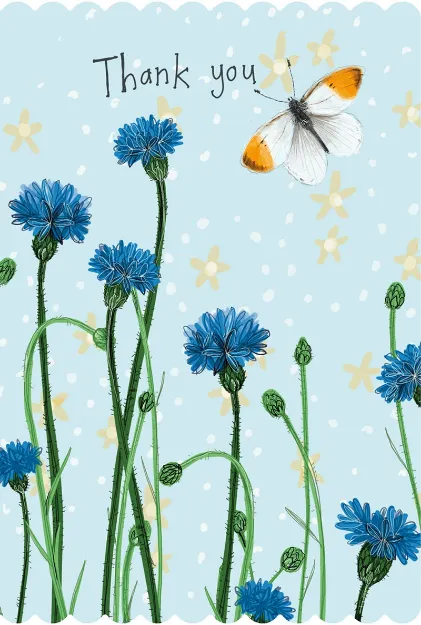 Bild von BUTTERFLY THANK YOU CARD