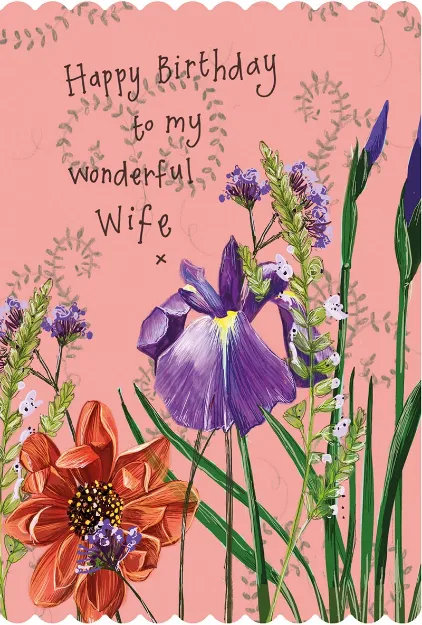 Bild von DAHLIA BIRTHDAY WIFT CARD