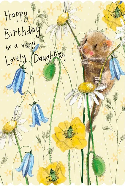 Bild von FIELDMOUSE BIRTHDAY DAUGHTER CARD