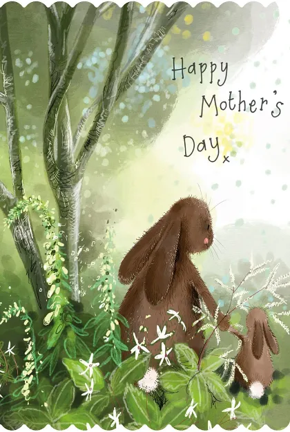 Bild von RABBITS MOTHER'S DAY CARD