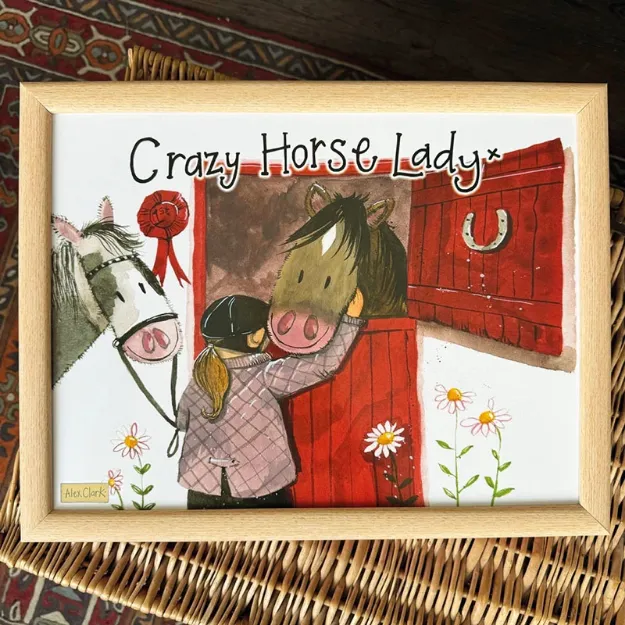 Bild von CRAZY HORSE LADY LAP TRAY