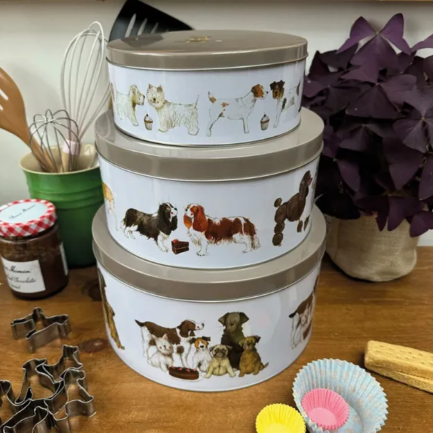 Bild von DELIGHTFUL DOGS CAKE TIN SET