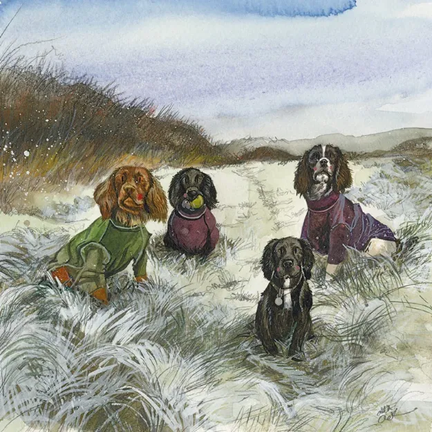 Bild von WINTER COATS BLANK CARD