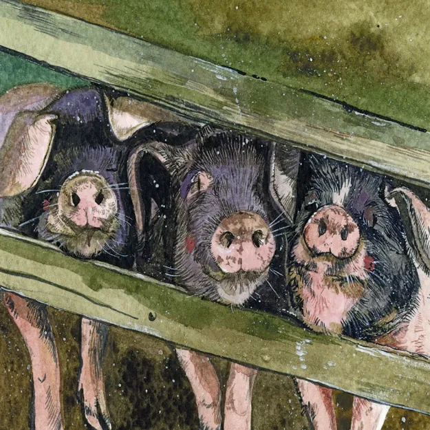 Bild von THESE LITTLE PIGGIES BLANK CARD