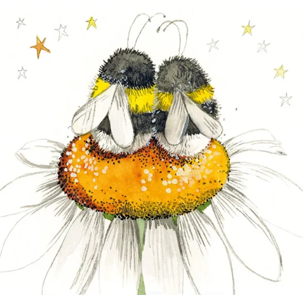 Bild von BEES AND DAISY MINI MAGNETIC NOTEPAD