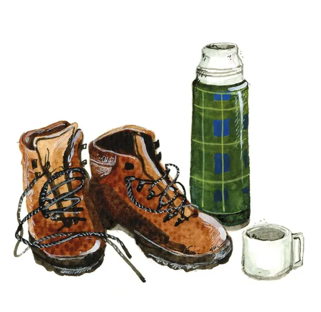 Bild von FLASK AND BOOTS MINI MAGNETIC NOTEPAD