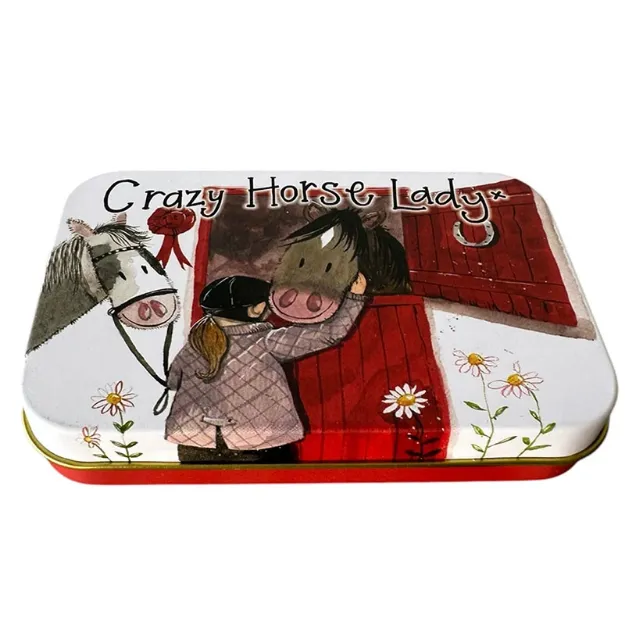 Bild von CARZY HORSE LADY SMALL RECTANGULAR TIN